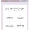 Peach C - Champagne Eye Glitter #03 Rose Coral Bundle Set
