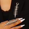 Unique Design Centipede Cartilage Jewelry Stainless Steel Insect Piercing Ring Brooch  Party