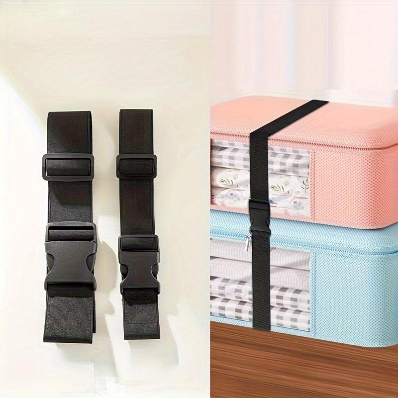 1pc Adjustable Bungee Cord, Black, Buckle Closure, Stretchable Strap, Durable Car Tying Rope, Home Improvement, Material Handling, Bundling Band