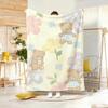 Healing Soft Aesthetic Throw Lightweight 240G Flannel Blanket Soft Skin-Friendly For Summer Cooling