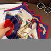 Wind Chain Silk Scarf Foreign Style Fashionable Square Printed Age-reducing Multifunctional Mulberry
