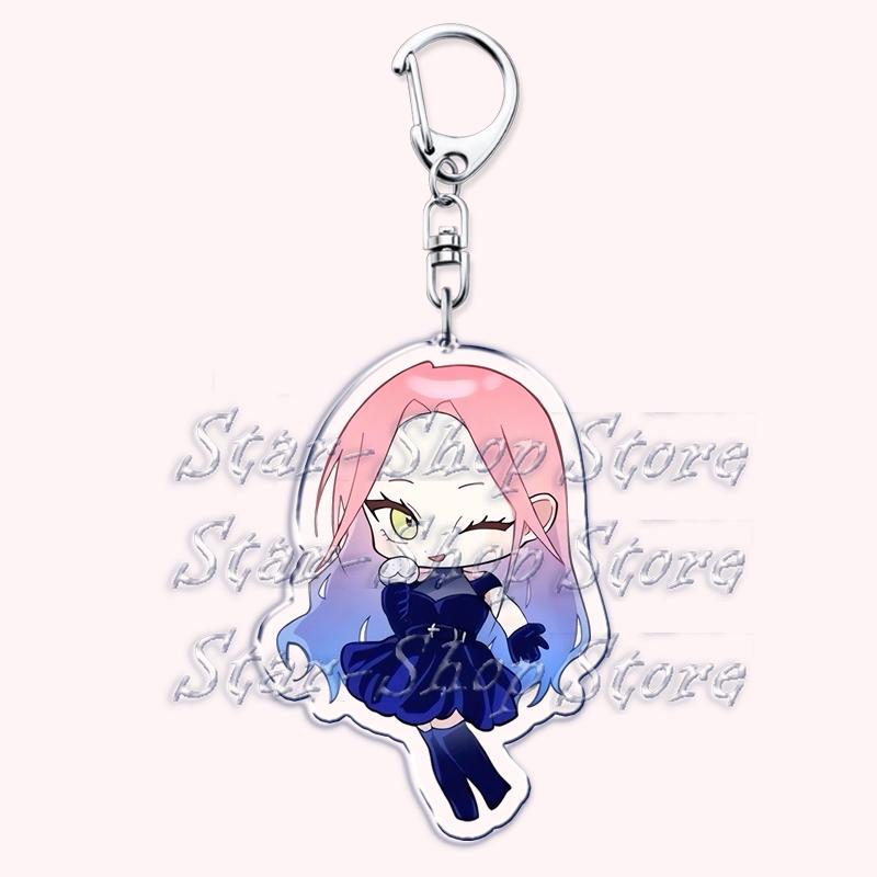 Cute Alien Stage Roommates Chibis Keychains for Womens Accessories Bag Luka Ivan Till Mizi Hyuna Sua Keyrings Jewelry Fans Gifts