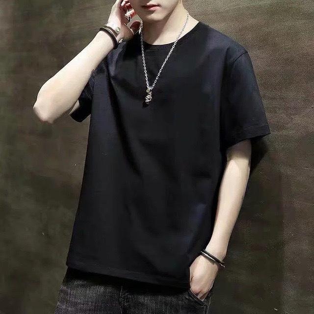 Men'S Short-Sleeved T-Shirt New Summer Trend Korean Version Loose Bottoming Shirt Clothes T-Shirt Large Size Teen