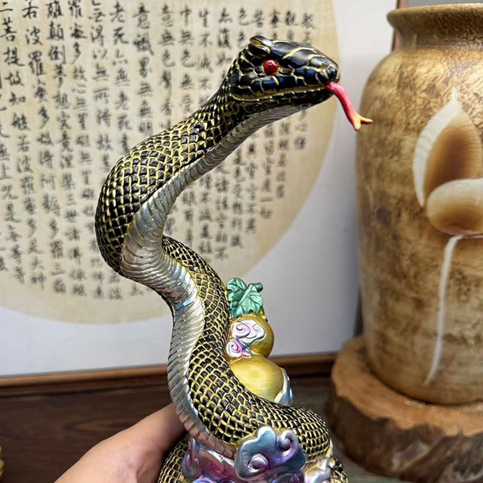 

Змеиные украшения Украшения для гостиной Статуи Украшения для зала Северо-Восток Пять Креативные украшения One Size чёрный