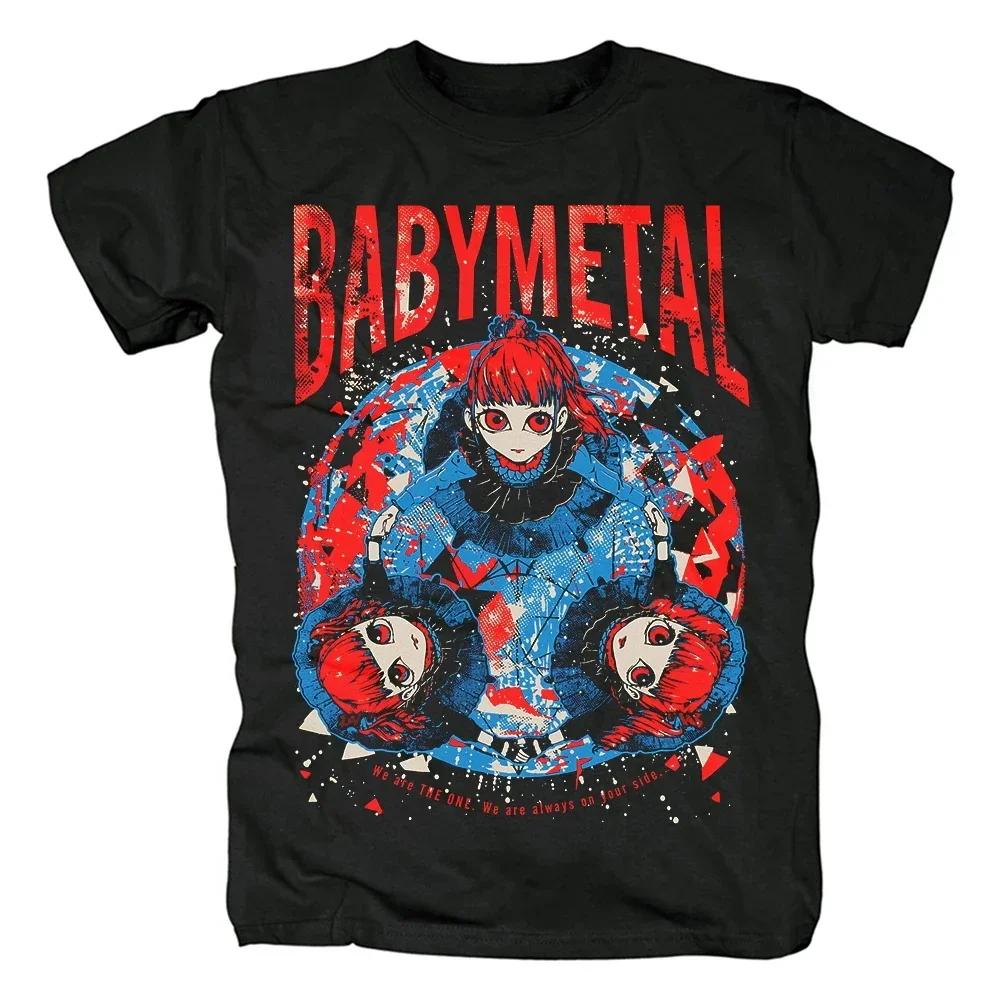 BABYMETAL Harajuku Muster Mode T-Shirt Unisex Baumwolle O-Ausschnitt Lässig Übergröße Kleidung Sommermode Druck Unisex T-Shirt