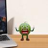 Angry Fruit Figurine Flipping The Bird Fruit Series Resin Ornament Stress Relief Middle Finger Fruit Statue for Office Desk Decoration