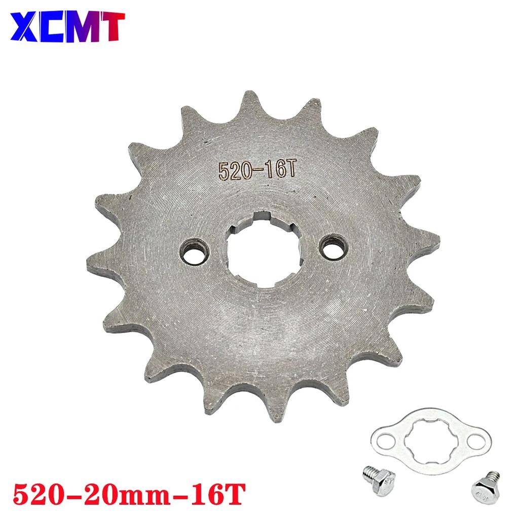 520 10t 11T 12T 13T 14T 15T 16T 17T 18T 19T 20T Zahn 20mm Innendurchmesser Frontmotor Ritzel passend für Pit Bike ATV Motorradteil
