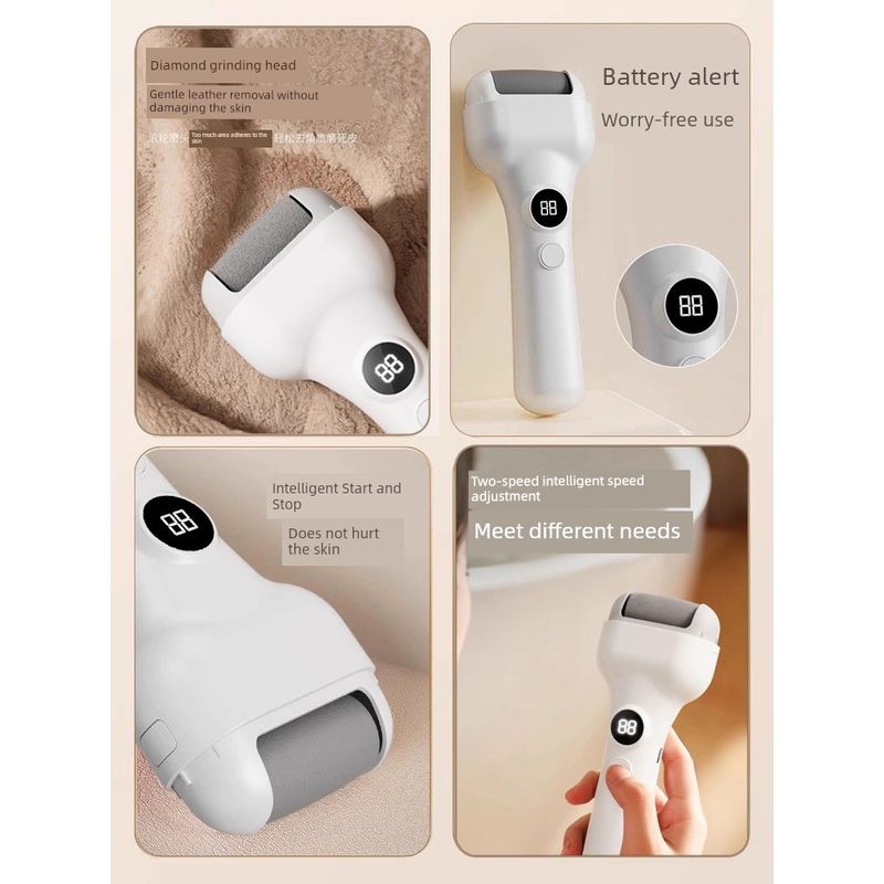 Electric Foot Grinder, Foot Peeling and Pedicure Tool, Foot Care Device, Foot Skin Scraper, Foot Grinding Machine, Stone Heel Callus Remover 696