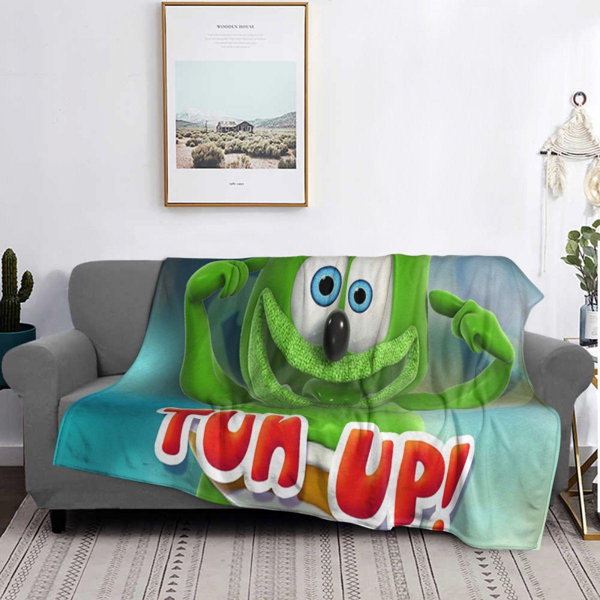 Exquisite Fashion Items Unisex Gummibar (The Gummy Bear) Blanket Soft Warm Flannel Throw Blanket Bedding For Bed Living Room Picnic Travel Home Couch