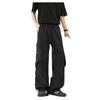Casual Charge Pants Men's American Paratrooper Design Folded Thin Loose Straight Trend High Street Tooling Quick-Drying Pants