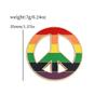 LGBT Rainbow Flag Pins Creative Heart Yeh Finger Enamel Pin Clothes Bag Lapel Gay Lesbian Pride Icon Badge Brooch Unisex