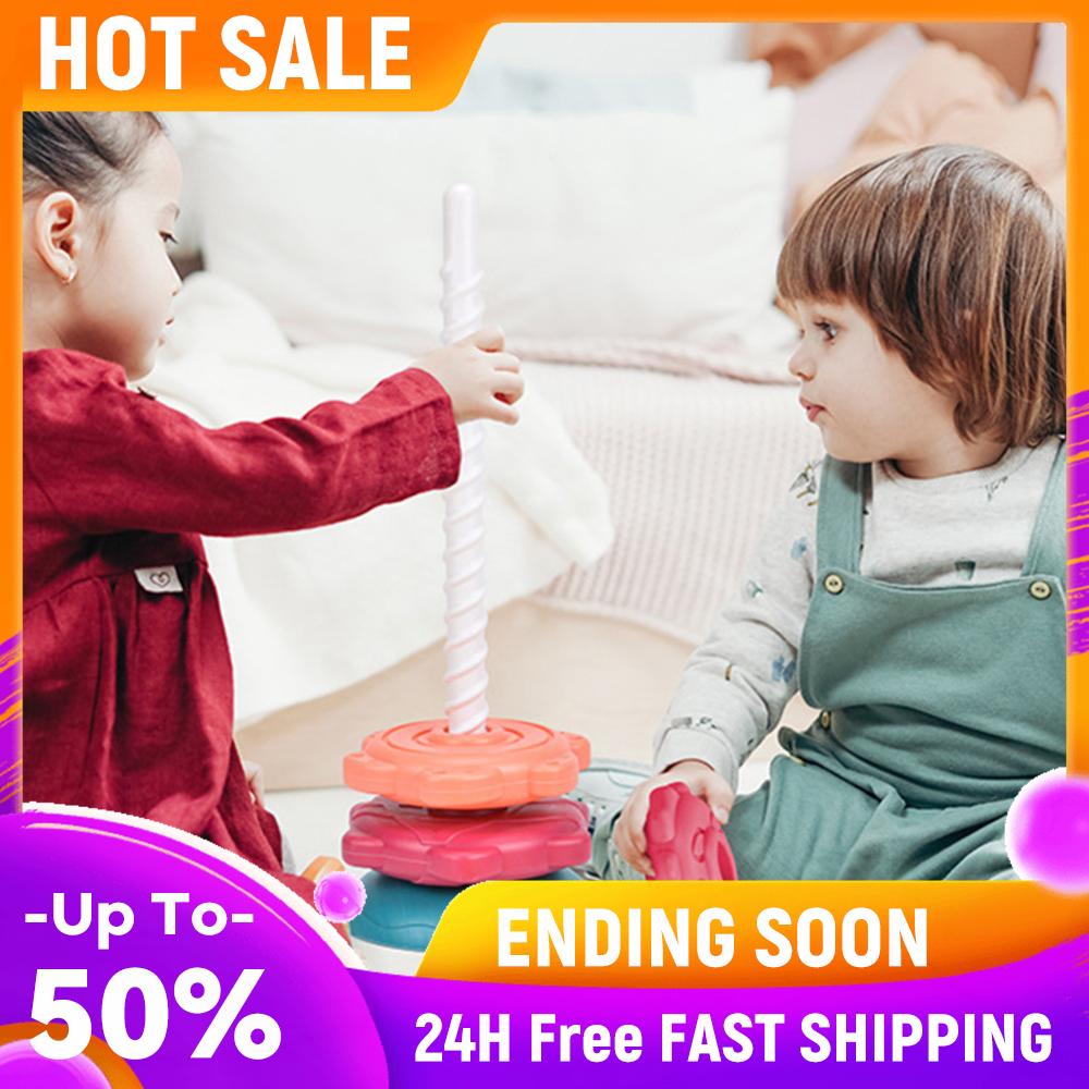 

Autism Spin Stack Toys Interactive Ring Stacker Toy Sensory Development Color&Shape Cognition Girl Christmas Birthday Gifts China Mainland