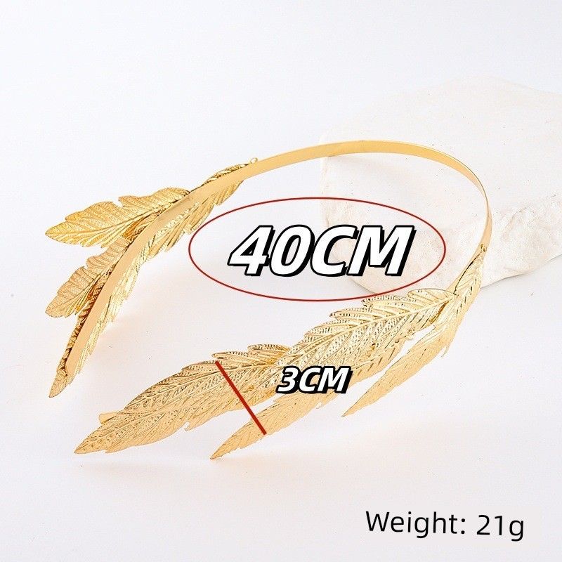 

Necklace Jewelry Gold Lace Multi-Layer Tassel Body Chains Dunhuang Male Bodhisattva Comic Exhibition Accessories Beast Ear Hair Band Gold leaf headband