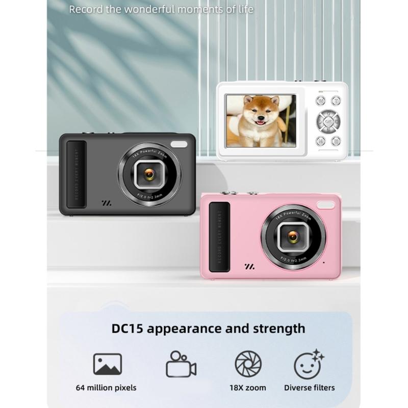 4K Digital Video Camera with 50MP Sensoring and Images Stabilization for Stunnings Visuals and Travel Photography