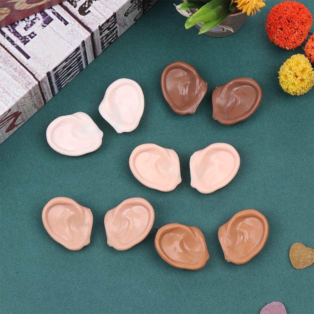 Accessory Natural Elf Ears Artificial Ears Tan Dark Doll Ears Toy Ears ICY Toy Ears Blyth Doll Ears