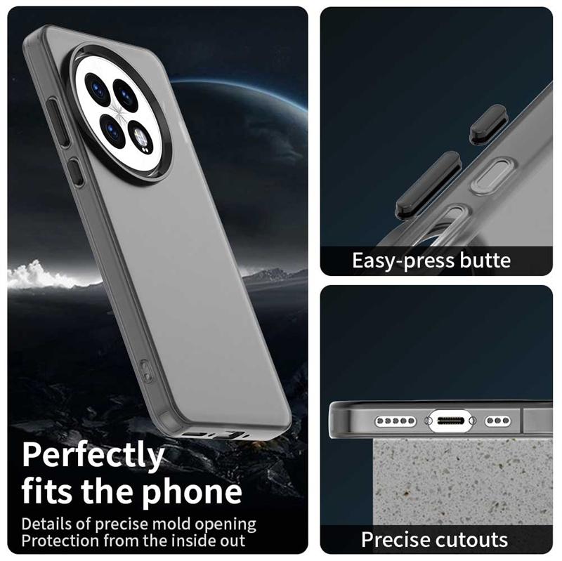 Anti-Drop Candy Color Phone Case For OnePlus 13 Matte Transparent Back Case For OnePlus 13 Cover For OnePlus 13 Case 6.82 Inch
