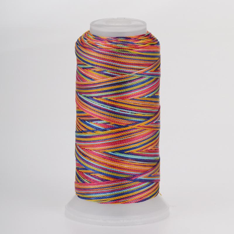 18-Strand Variegated Yarn Bracelet Weaving Cord – Gradient Dragon Scale Koi Thread DIY Material