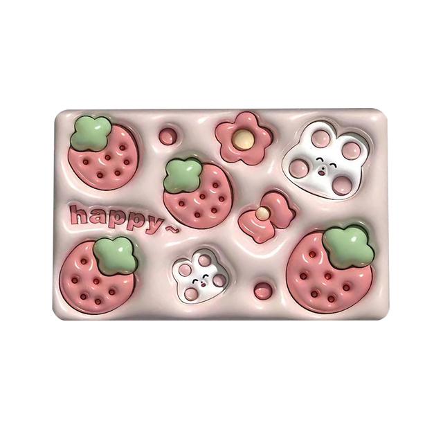 Cute Cartoon Bathroom Bath Mat Crystal Velvet Non Slip Mat Floor Rug Water Absorbent Doormat 3D Cobblestone Embossed Foot Mats