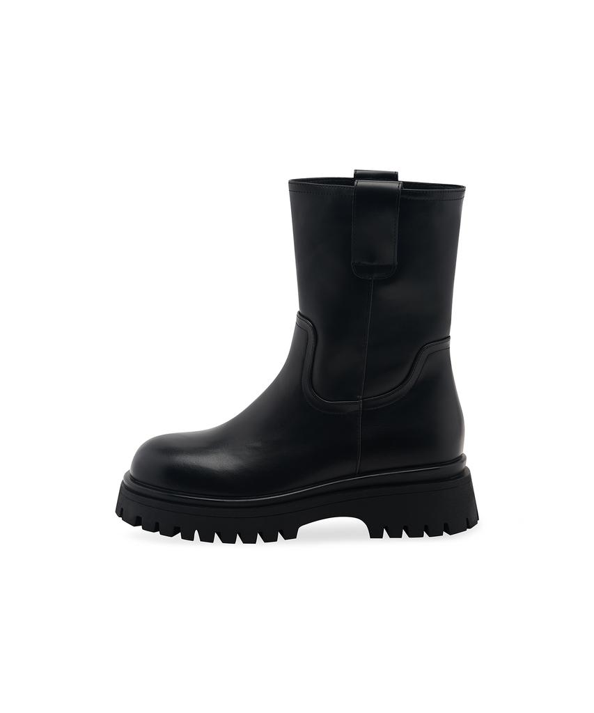 Spur Ivy Platform Mid-Calf Boots 5Cm -Sa9053 (2Color)