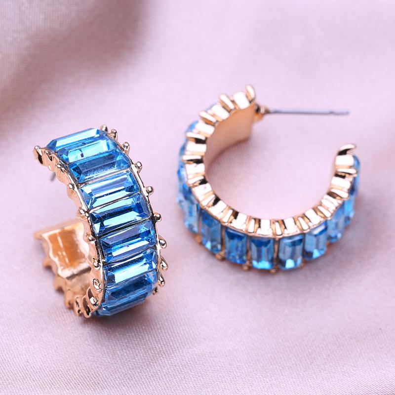 

KNIKOO синие серьги для женщин, модные серьги с цветами, ювелирные изделия для свадебной вечеринки, подарки, серьги A