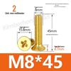 Copper Phillips Countersunk Head Machine Screws, Sizes M2–M4, Lengths 6/8/10/12mm