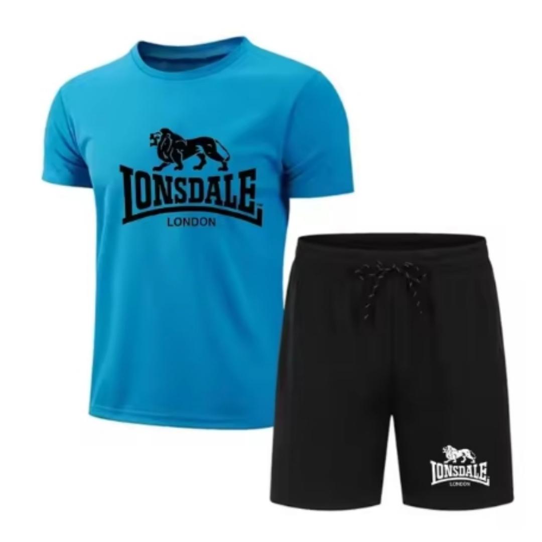 

Summer Fashion Printed Men s Shorts Set Quick Drying Breathable Sports Short Sleeve T-shirt Jogging 5XL