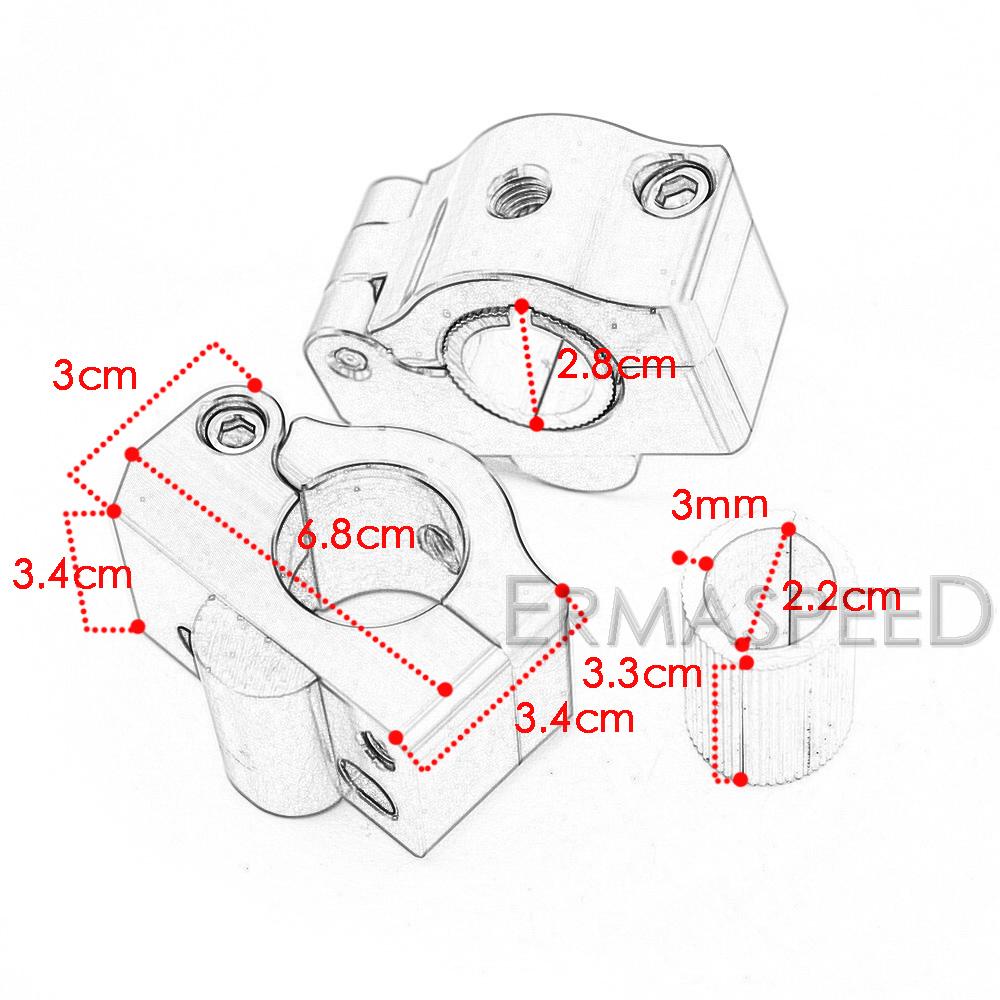 CNC Aluminum Motorcycle Handlebar Risers Universal 22mm 28mm Handle Bars Heightening Riser Mount Clamp For Dirt Bike MT09