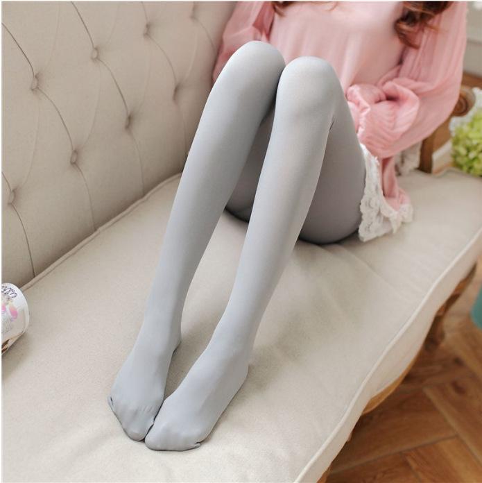 120D Candy-Colored Semi-Sheer Women's Tights - Velvet Matte Finish, Perfect for Spring/Autumn, Available In Navy Blue, Ink Green, Wine Red, White