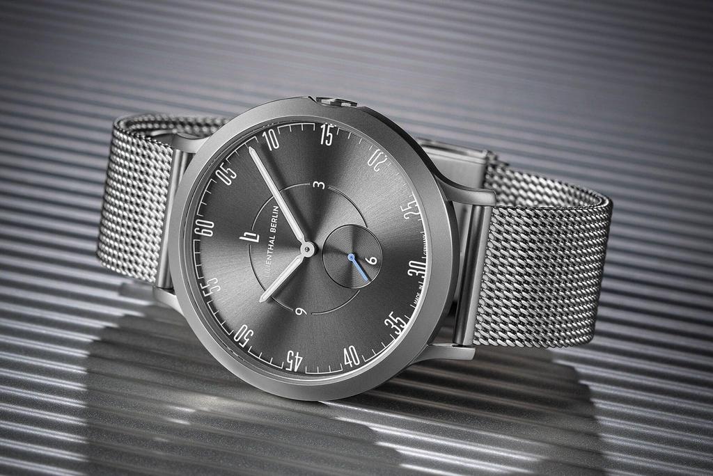 Lilianthal Berlin Men's Silver Watch with Small Seconds, Made in Germany, L01-109-B023A