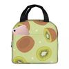 Cartoon Fruit Watermelon Cherry And Pineapples Insulated Lunch Bag Cooler Thermal Food Box Tote Portable Lunch Boxes Container