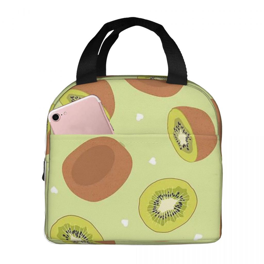 Cartoon Fruit Watermelon Cherry And Pineapples Insulated Lunch Bag Cooler Thermal Food Box Tote Portable Lunch Boxes Container