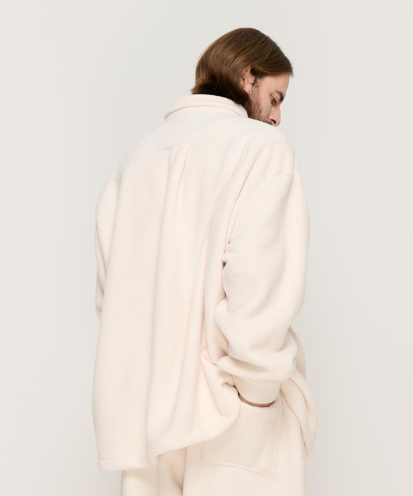 CARGOBROS Teddy Over Fleece Shirt (Ivory)