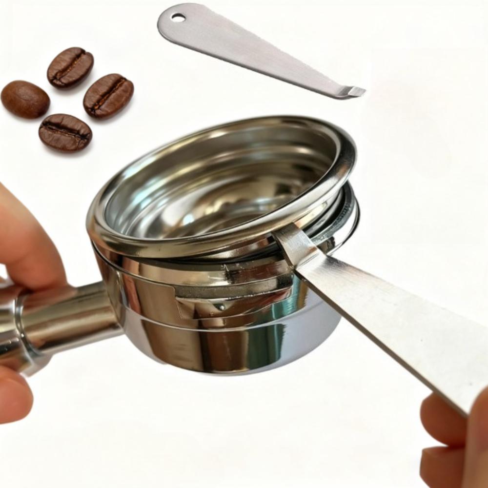 Kaffeepulver Tasse Demontagewerkzeug Edelstahl Siebträgerkorb Entfernungswerkzeug Langlebig Espressomaschine Kaffeezubehör