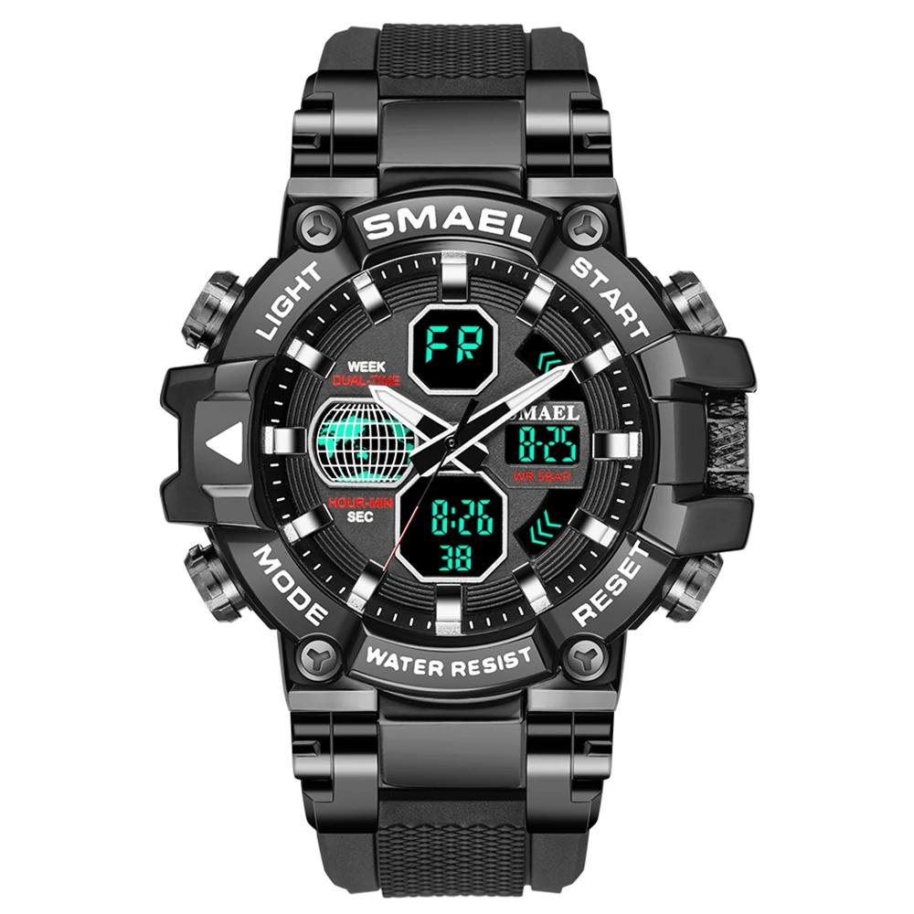 SMAEL Electronic Watch 8027 Colorful Alloy Watch Men's Outdoor Sports Waterproof Multi functional