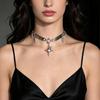 Gothic Punk Y2K Metal Love Starlight Necklace
