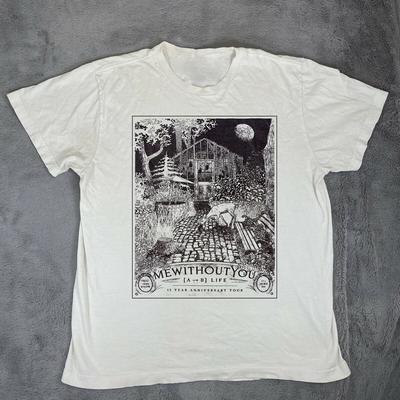 Maglietta Tour 15° Anniversario Mewithoutyou Band Taglia Intera S-4XL