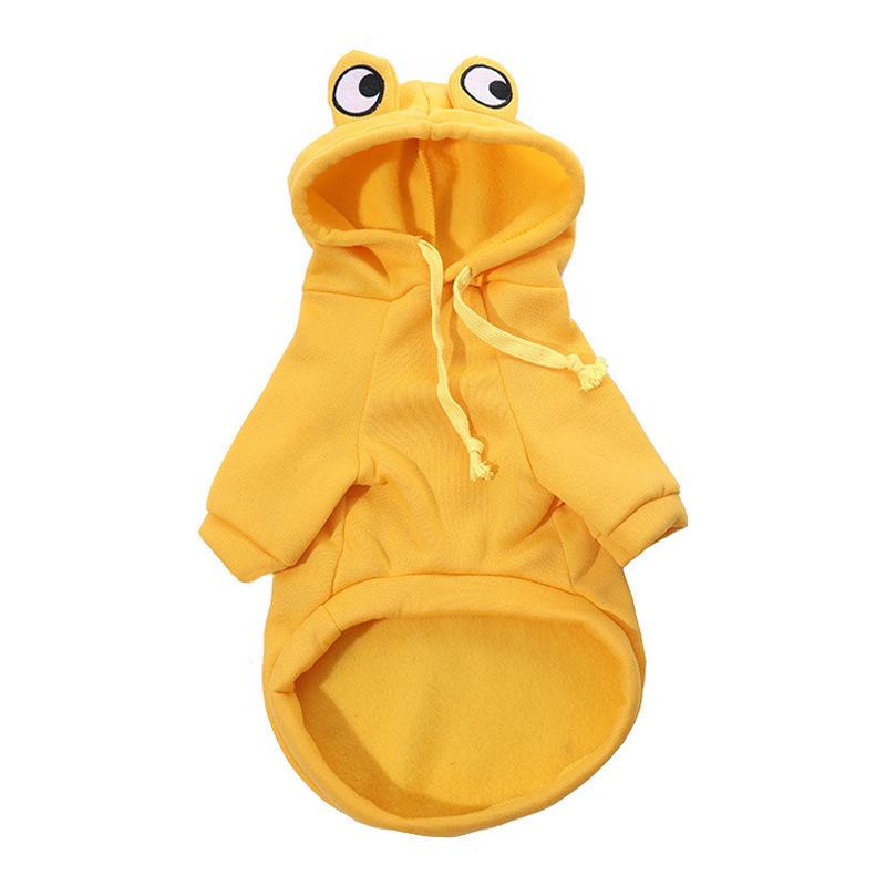 1PC Cute Frog Pet Sweater for Small and Medium Dogs - Green Dog Hoodie with Fun Design - Keep Your Pup Cozy and Stylish