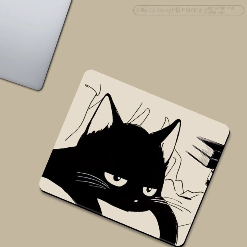 Waterproof Cat Mouse Pads Desk Mat Cat Mouse Mat Creative Black Cat Mouse Pad  Home Decor
