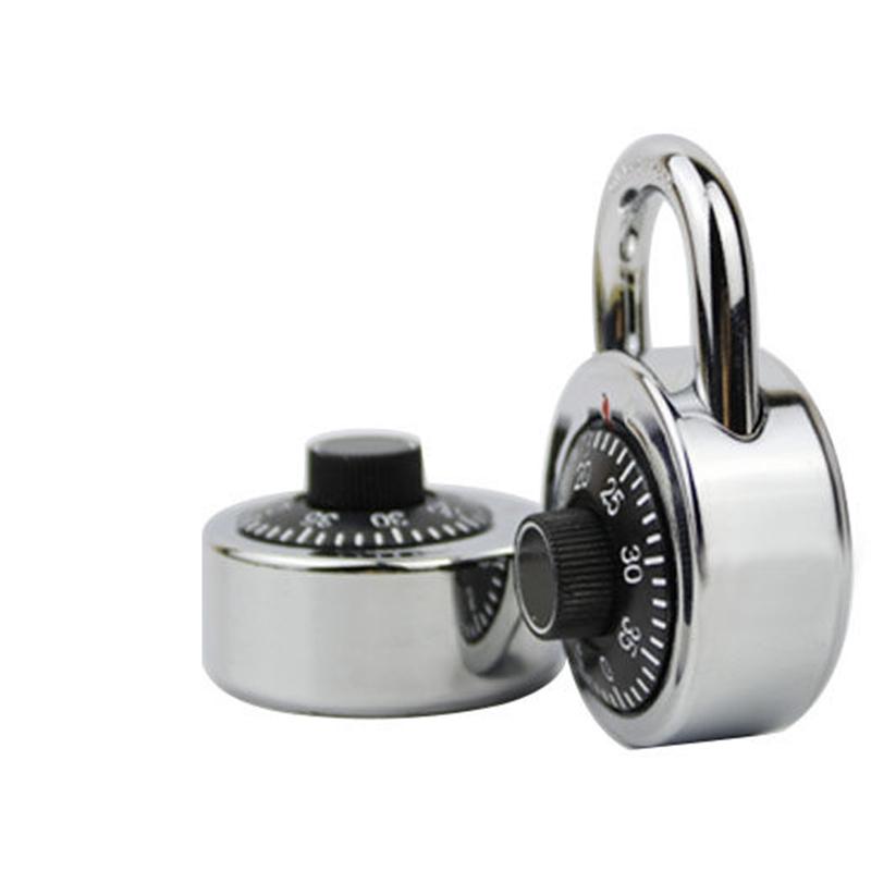 

45 мм/40 мм поворотный навесной замок с цифровой комбинацией кодовый замок с круглым циферблатом для багажа, чемодана, шкафа для велосипедов