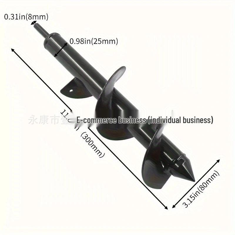 Portable Electric Earth Drill Bit for Planting and Soil Loosening