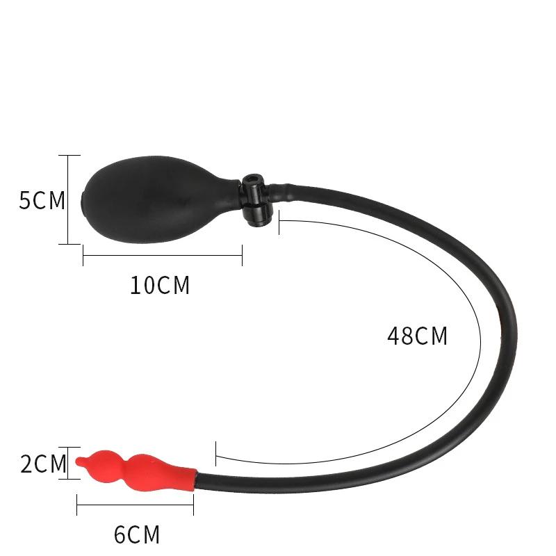 Inflatable Anal Plug For Beginner Anal Sex Easy To Insert Expandable Mini Butt Pump Sex Toy For Men Women