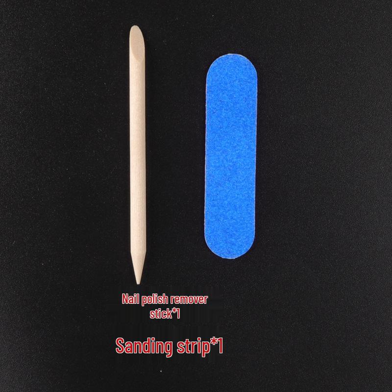 Nail Art Kit: Glue Remover, Alcohol Pads, Cotton Balls, File, Removal Sticks, Jelly Glue, Wearable Nails, Removal Pads