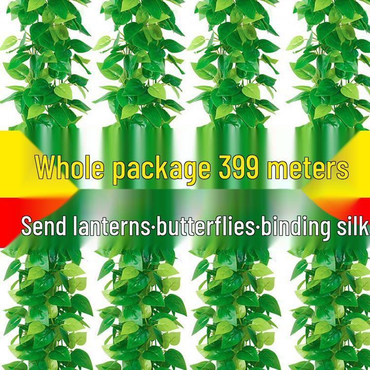 Rattan Vine Decorative Fake Leaves for Ceiling and Pipe Covering