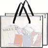 4pcs/2pcs Large Transparent File Bag - Heavy-Duty Portable Bag with Sturdy Zipper Closure, Spacious Art & Poster Storage