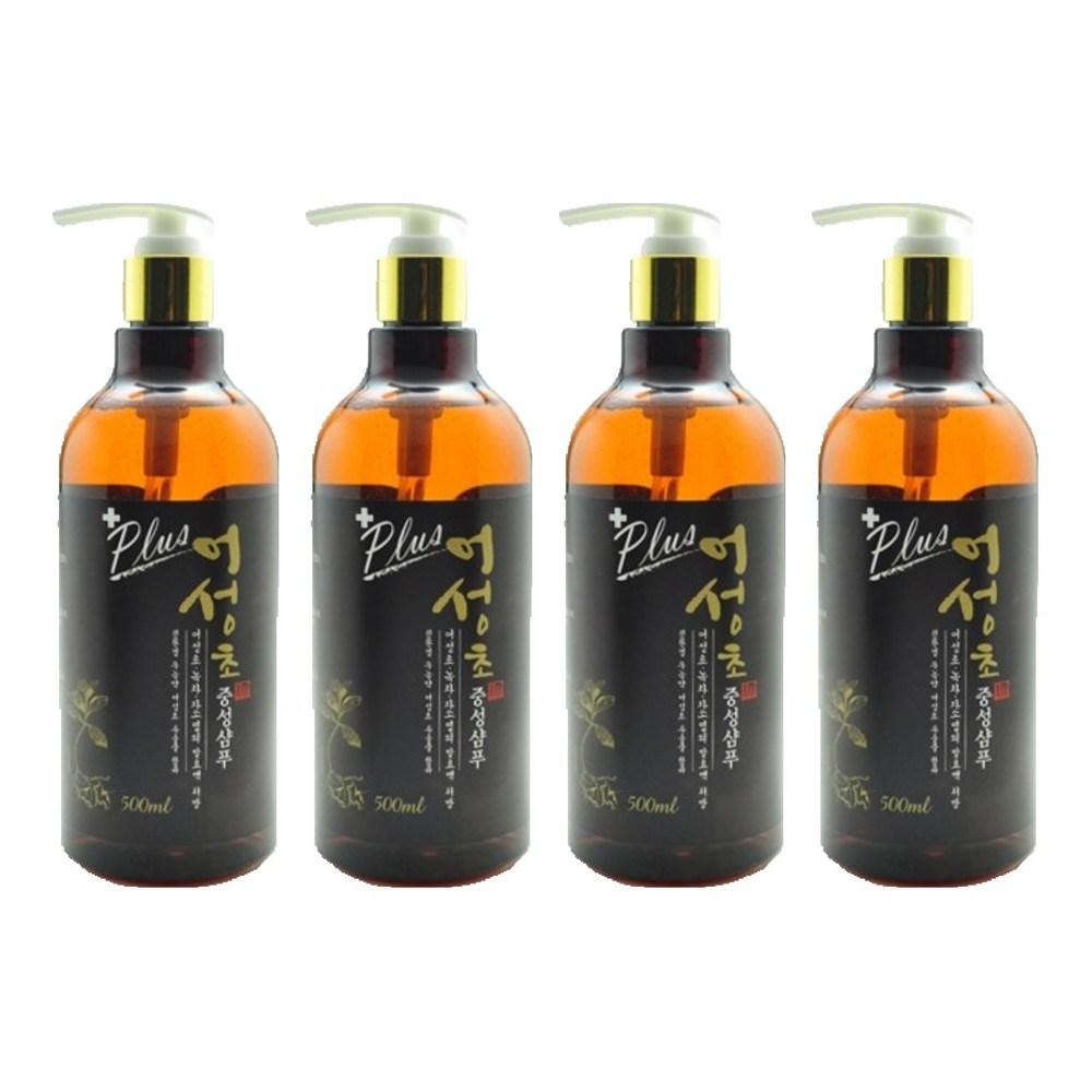 Houttuynia cordata neutral shampoo 500ml 4 pcs