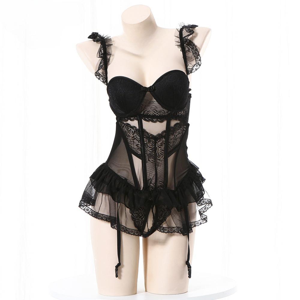 Maid Uniform Women Evening Dress Japan Popular Anime Role Play Costumes Animation Show Short Skirt Sleeveless Swimsuit Hollow