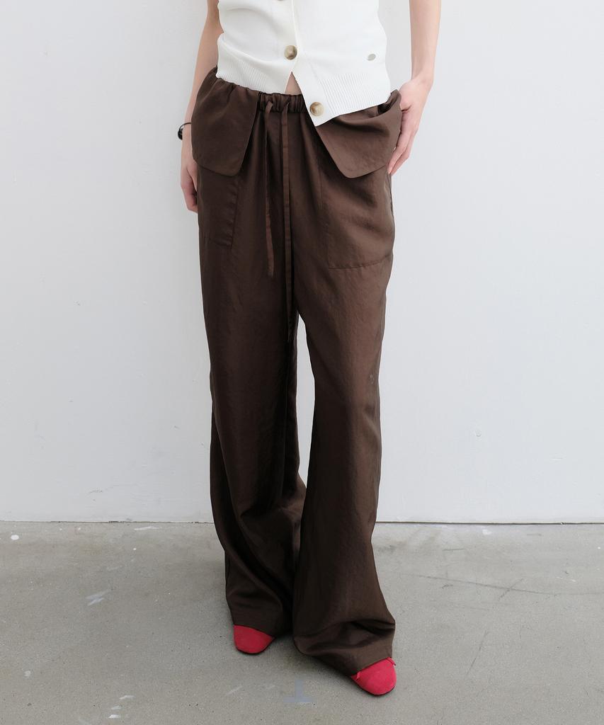 Yunse Sheer Two-Way Pants (Brown)