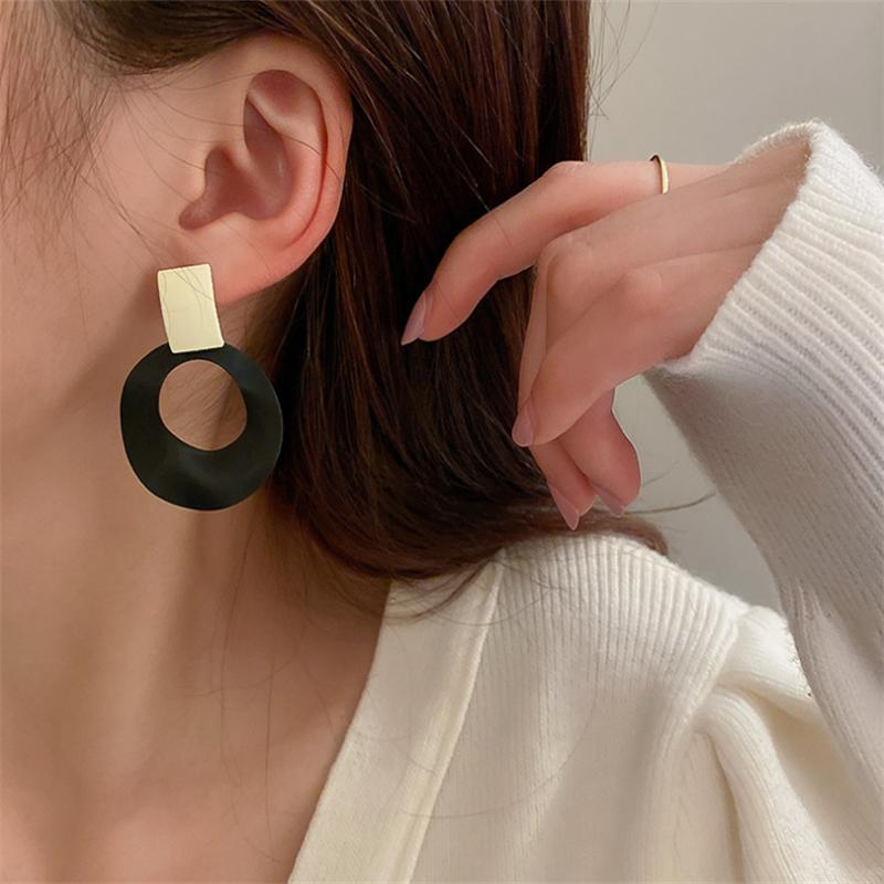 New Fashion Geometric irregular circle Dangle  Earrings  for Women Girl Gift Sweet Jewelry Wholesale