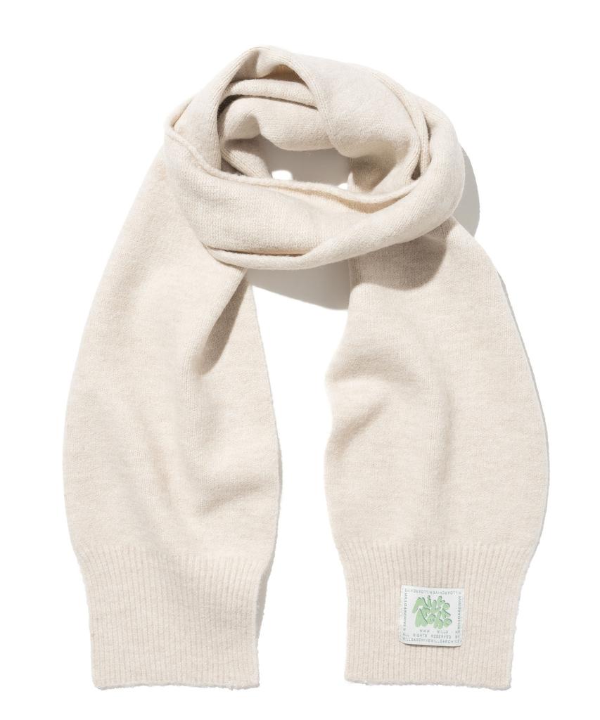 MILLO ARCHIVE Soft Patch Knit Muffler [Cream]