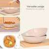 Set of 4 Earth-Friendly Multipurpose Bowls for Kitchen | 600 ml | Made with Bamboo Fibers & Rice Husk | Microwave Safe Bowl